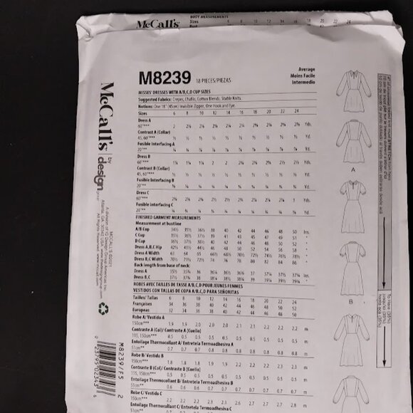 McCalls Pattern Dress - Picture 3 of 4